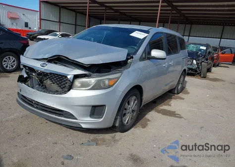 2016 Kia Sedona Lx из США, поврежденный, VIN KNDMB5C19G6150287
